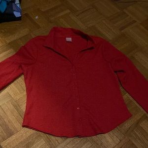 Red No Boundaries Button Down Shirt